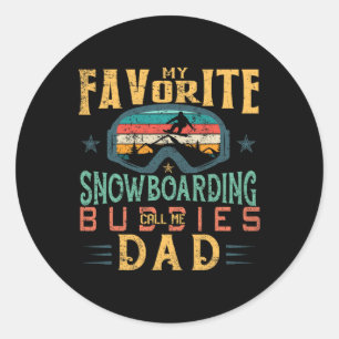 Adesivo Mens Meus Amigos Favoritos De Snowboard Me Chamam