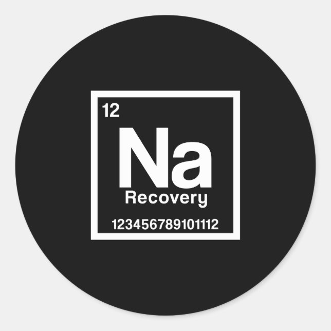 Adesivo Mens na element narcotics anonymous recovery sober (Frente)