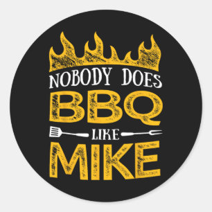 Adesivo Mens Ninguém Faz Churrasco Como Mike