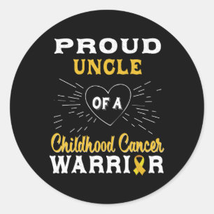 Adesivo Mens Orgulhosos Tio De Um Guerreiro Cancer Da Infâ