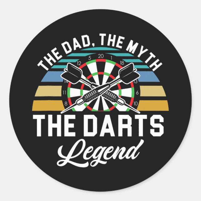 Adesivo Mens Pai Mito Lenda das Trevas Padre Dart Player (Frente)