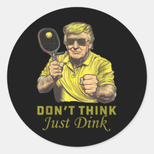 Adesivo Mens Pickle Ball Não Pensam Apenas Dink Engraçado 