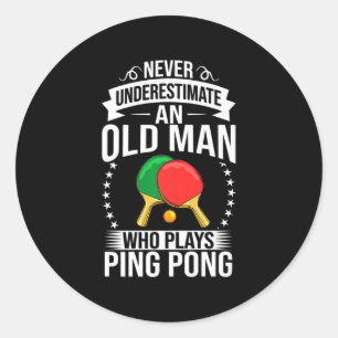 Adesivo Mens Ping Pong - Tênis Jogador de Mesa Balls Ga