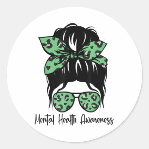 Adesivo Mensageiro Saúde Mental Consciencialização Saúde M