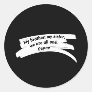 Adesivo Mensagem de Paz de Limpeza do Traço de Tinta