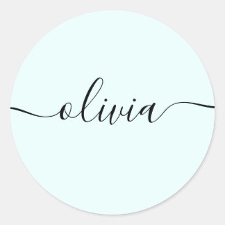 Adesivo Mensagem de Script de Assinatura Personalizada Sim