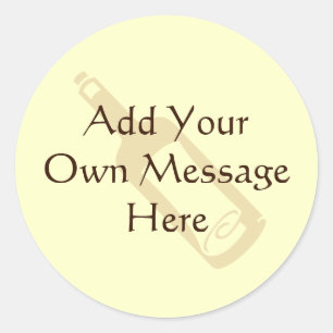 Adesivo Mensagem em uma garrafa