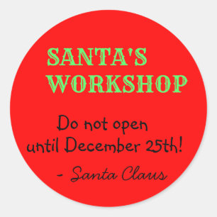 Adesivo Mensagem personalizada de Papai Noel