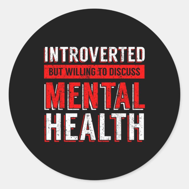 Adesivo Mental Health Awareness Depression  (Frente)