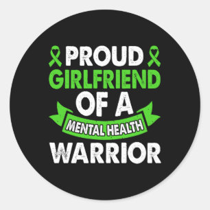 Adesivo Mental Health Awarting Namorada Warrior Mental