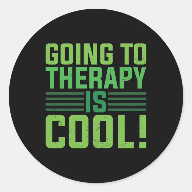 Adesivo Mental Health Going To Therapy Is Cool (Frente)