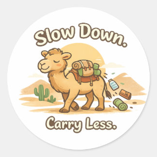 Adesivo Mental Wellness Month Cozy Camel  Illustration