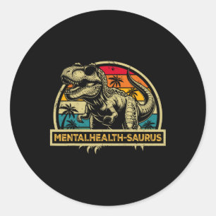 Adesivo Mentalhealth-saurus Dinossauro Mental Health Sauru