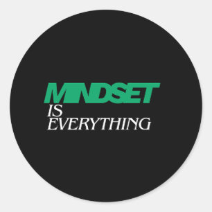 Adesivo Mentalidade é Tudo, Inspirador, Motivacional