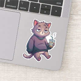 Adesivo Mentally Offline Cat