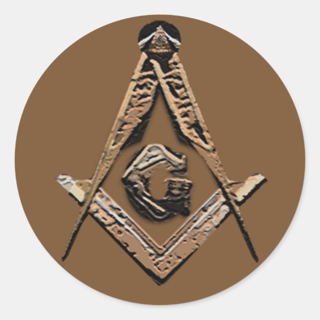 Adesivo Mentes Masônicas (Ouro) (Frente)