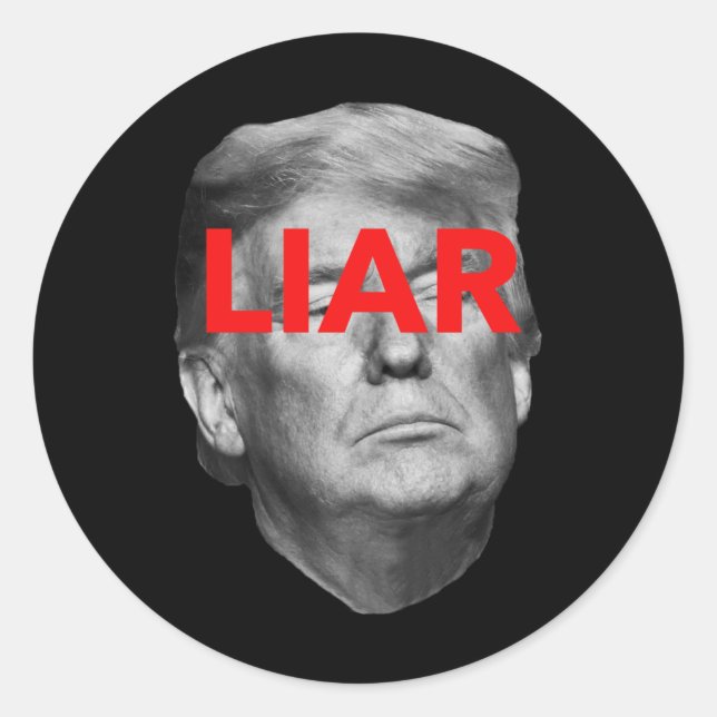 Adesivo Mentiroso... Donald Trump (Frente)