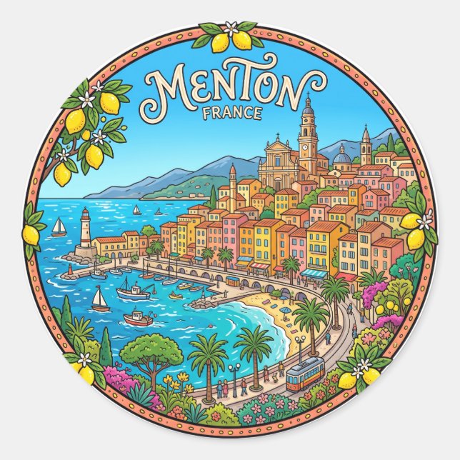 Adesivo Menton França (Frente)