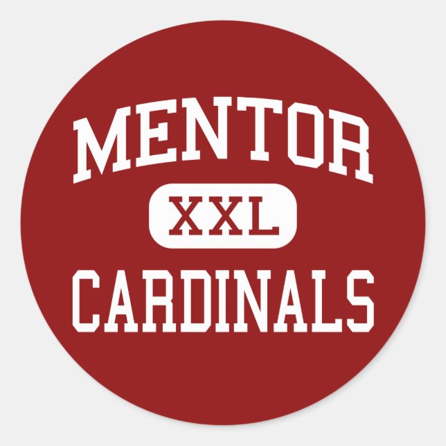 Adesivo Mentor - Cardinals - Segundo grau - Mentor Ohio (Frente)