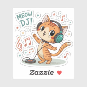 Adesivo Meow DJ Sticker