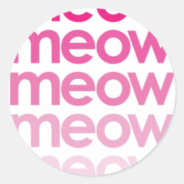 Adesivo meow meow meow