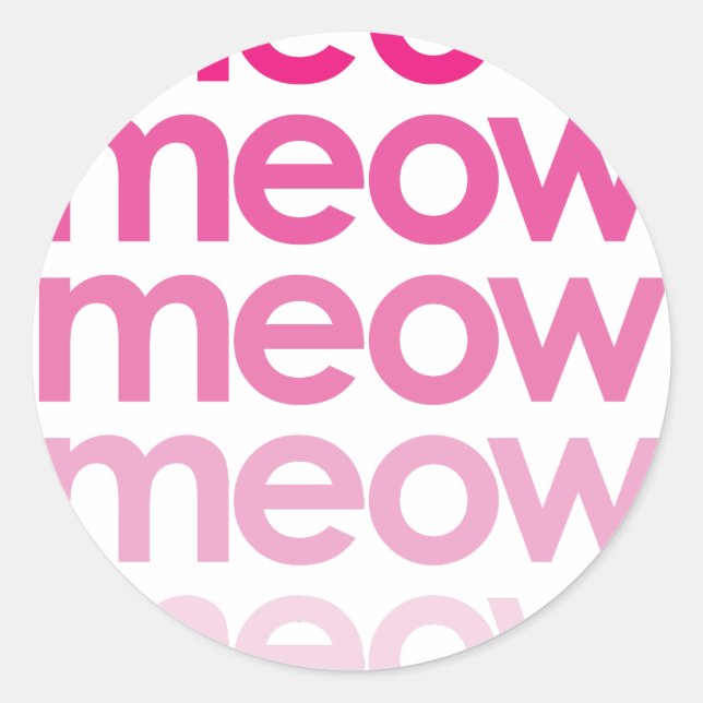 Adesivo meow meow meow (Frente)
