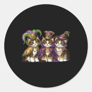 Adesivo Meowdi Gras Mardi Gras Cat Lover New Orleans Louis