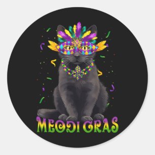 Adesivo Meowdi Gras Mardi Gras Cat Lover New Orleans Louis
