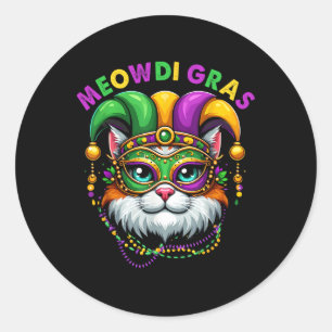Adesivo Meowdi Gras Mardi Gras Cat Lover New Orleans Louis