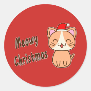 Adesivo Meowy Christmas