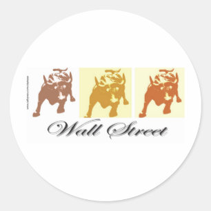 Adesivo Mercado Bull Wall Street