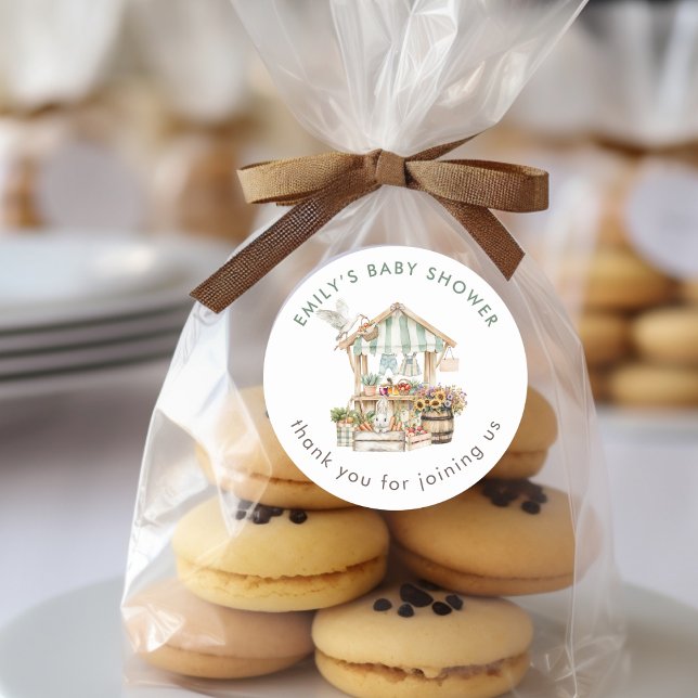 Adesivo Mercado de agricultores em crescimento local graça (Criador carregado)