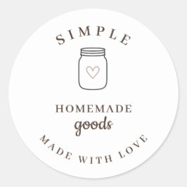 Adesivo Mercadorias Simples Caseiras Cabana Feita com Amor