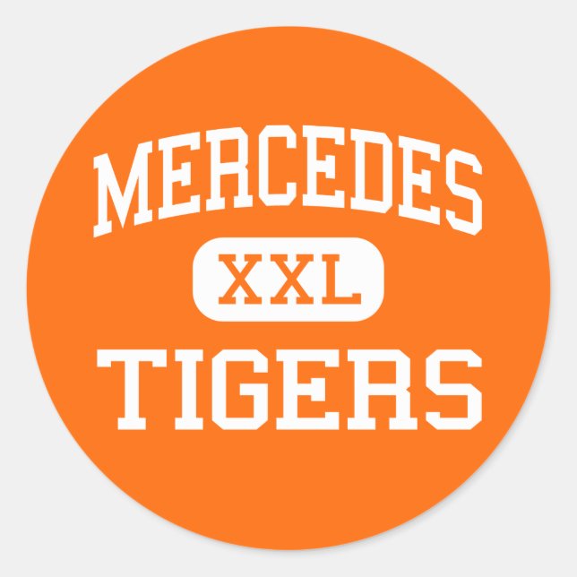 Adesivo Mercedes - Tigres - Junior - Mercedes Texas (Frente)
