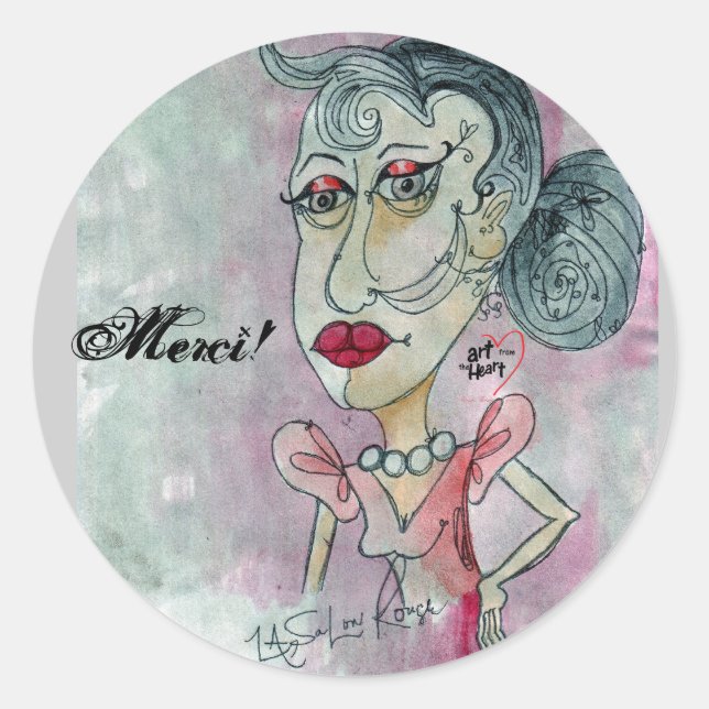 Adesivo Merci! Sticker_Lady N.º 3 (Frente)
