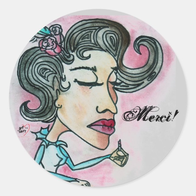 Adesivo Merci! Sticker_Lady No.6 (Frente)