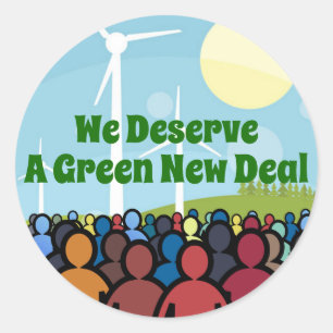 Adesivo Merecemos um Novo Acordo Verde