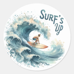 Adesivo Mergulhador De Surfias De Verão