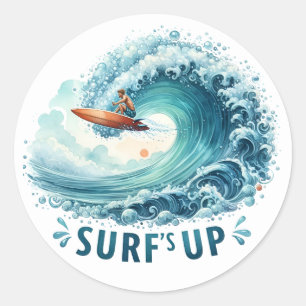Adesivo Mergulhador De Surfias De Verão