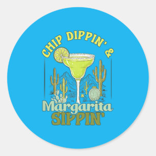 Adesivo Mergulhando Chip Bebendo Margarita Engraçado Cinco