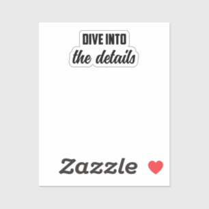 Adesivo Mergulhe Nos Detalhes: Mente Investigativa Deep Di