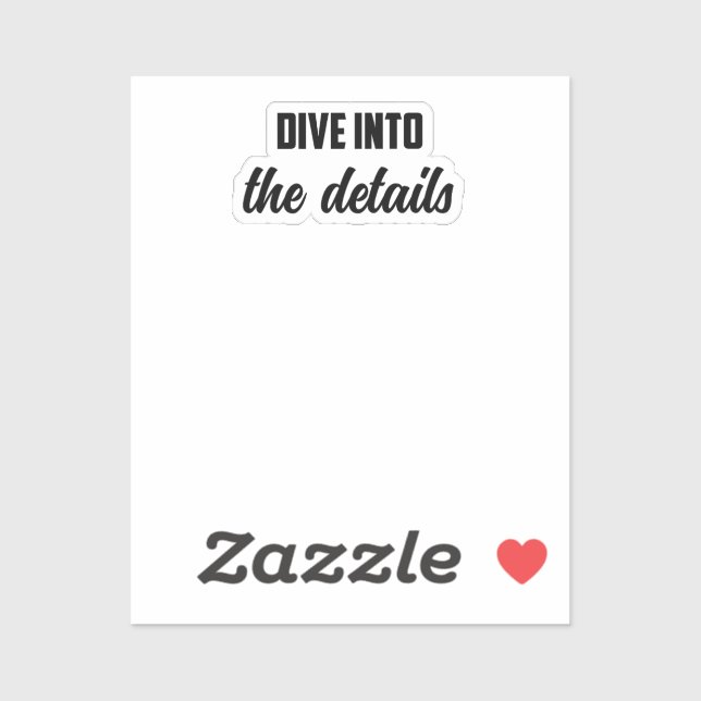 Adesivo Mergulhe Nos Detalhes: Mente Investigativa Deep Di (Folha)