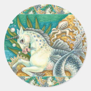ADESIVO MERHORSE E OCTOPUS BRANCO, FANTASY UNICORN HORSE