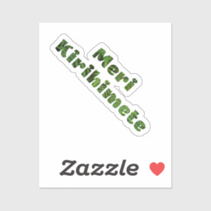 Adesivo Meri Kirihimete Māori Merry Xmas Nova Zelândia