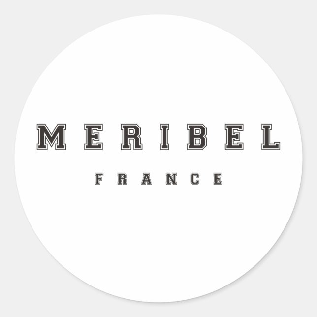 Adesivo Meribel França (Frente)