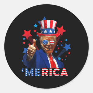 Adesivo Merica 4 De Julho Fireworks Funny Trump Independe
