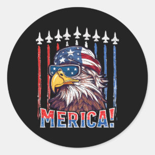 Adesivo Merica Eagle 4 De Julho Patriótica Freedom Eagle M