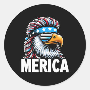 Adesivo Merica Eagle Mullet Sungles Eusa Flag Eagl