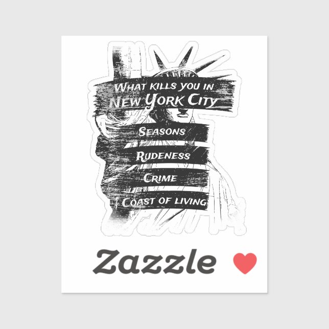 Adesivo Merica Humor America USA Funny Patriotismo Nova Yo (Folha)