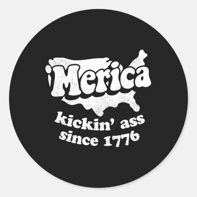 Adesivo Merica Kickin desde 1776 (Frente)